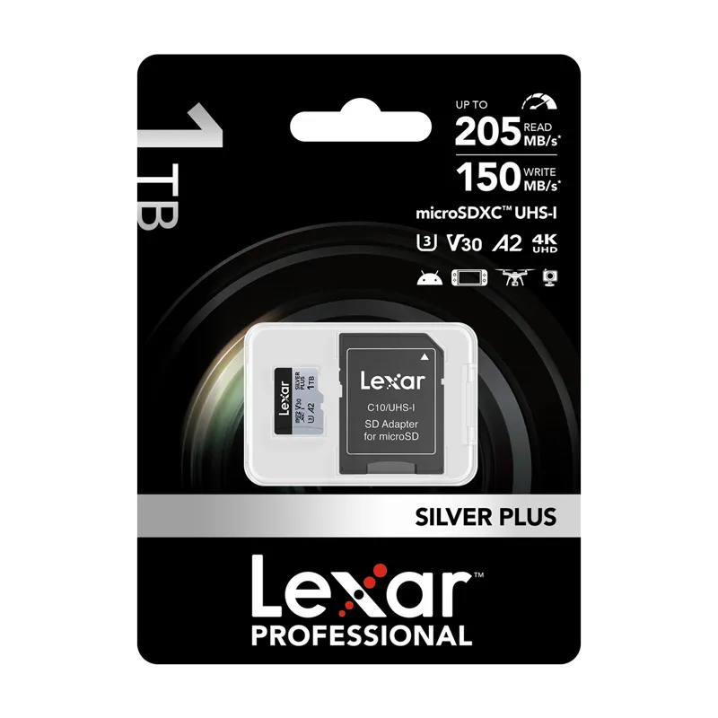 Karta pamięci Lexar High-Performance Silver Plus microSDXC 1TB + adapter universal