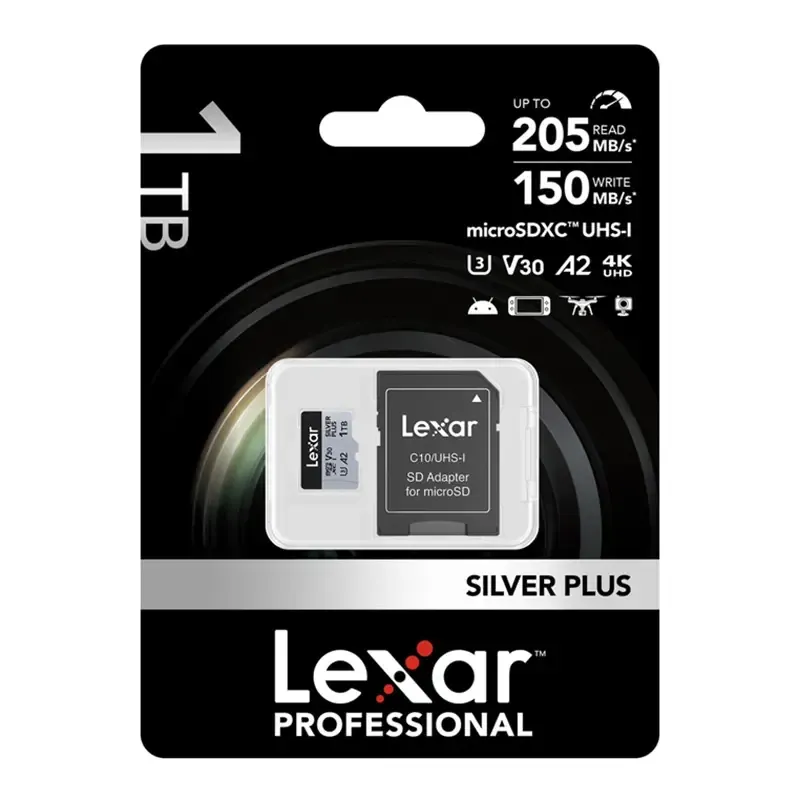 Karta pamięci Lexar High-Performance Silver Plus microSDXC 1TB + adapter universal