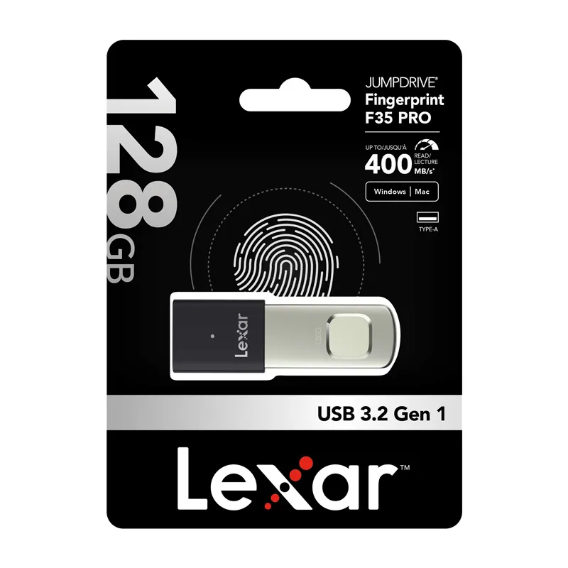 Lexar Fingerprint F35pro USB 3.2 128GB pendrive universal