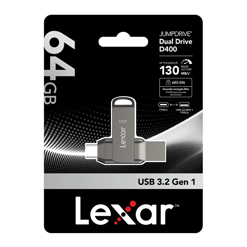 Pendrive Lexar Dual Type-C and Type-A USB 3.1 64GB universal