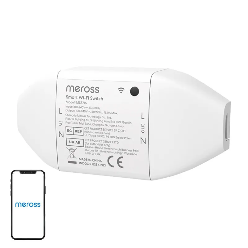 Meross MSS715MA-UN Smart WiFi Switch (Matter) universal