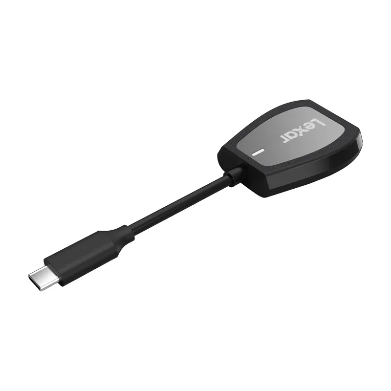 Lexar Dual-Slot SD/microSD Memory Card Reader, USB-C universal