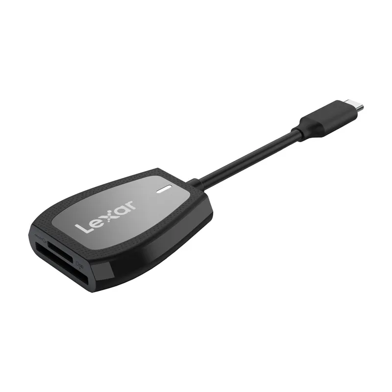 Lexar Dual-Slot SD/microSD Memory Card Reader, USB-C universal