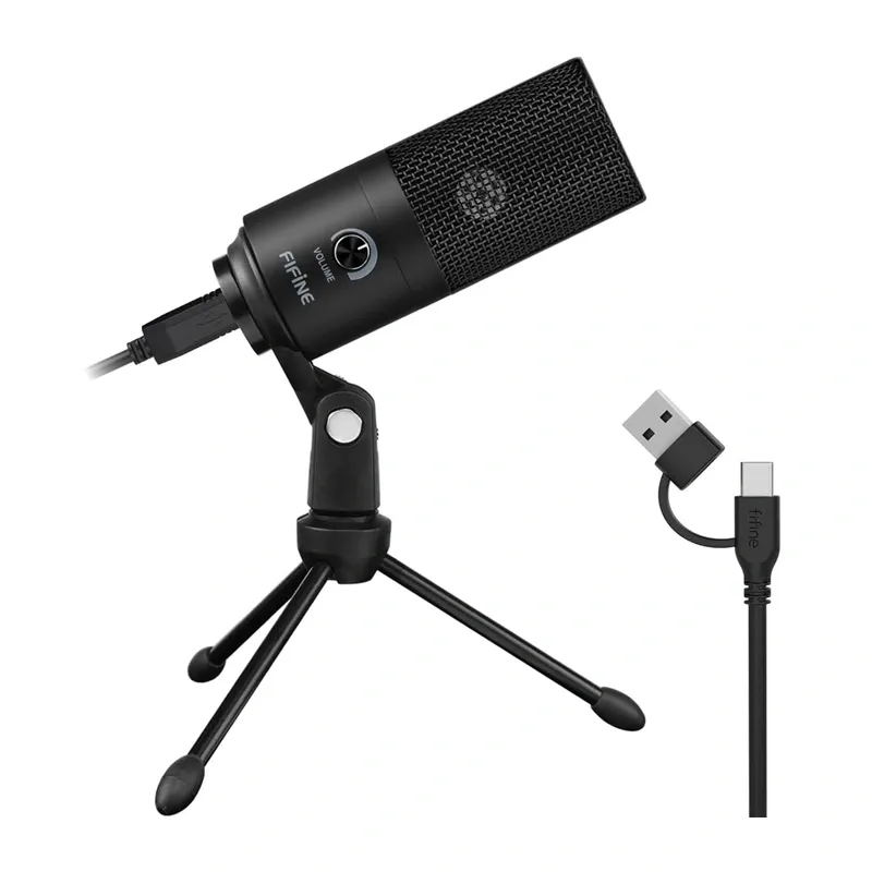 Fifine K669B condenser microphone (black) universal
