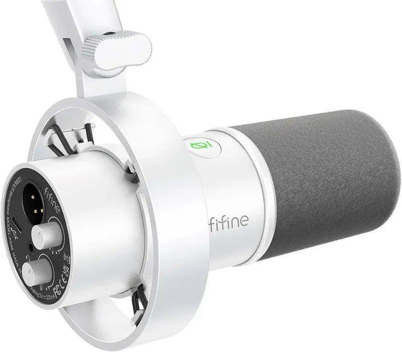 Fifine K688W dynamic microphone (white) universal