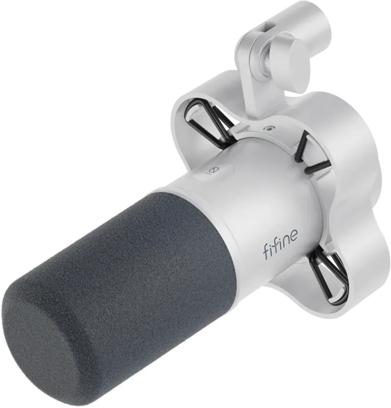 Fifine K688W dynamic microphone (white) universal