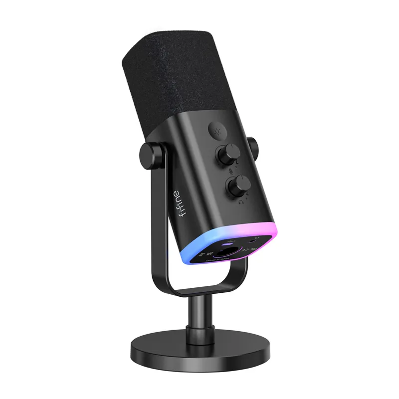 Fifine AM8 dynamic microphone with stand (black) universal
