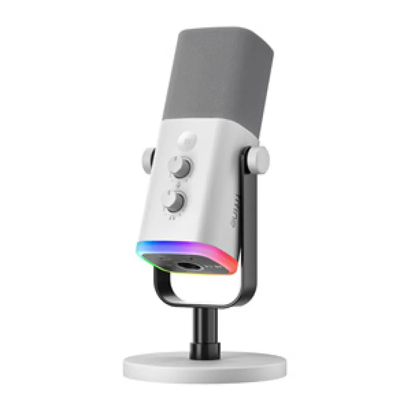 Fifine AM8W dynamic microphone with stand (white) universal