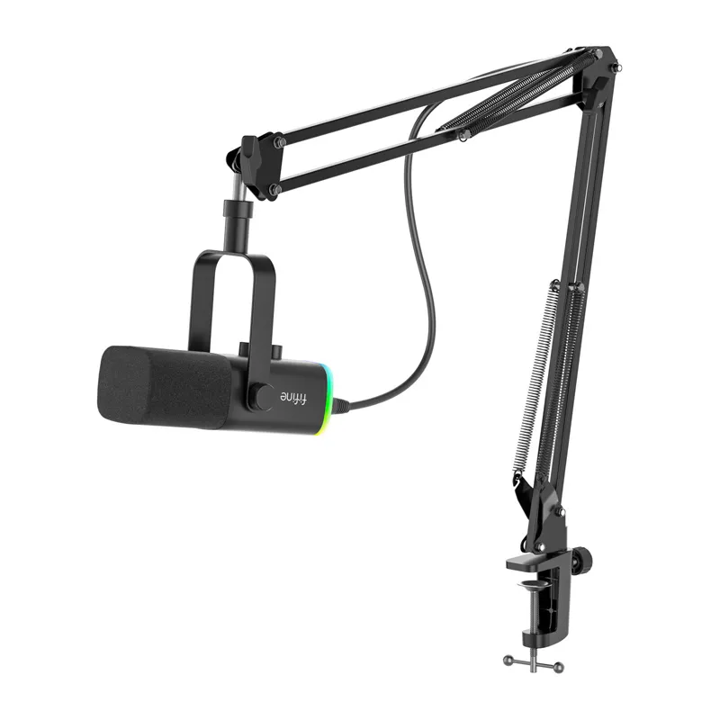Fifine AM8T gaming microphone with boom arm (black) universal