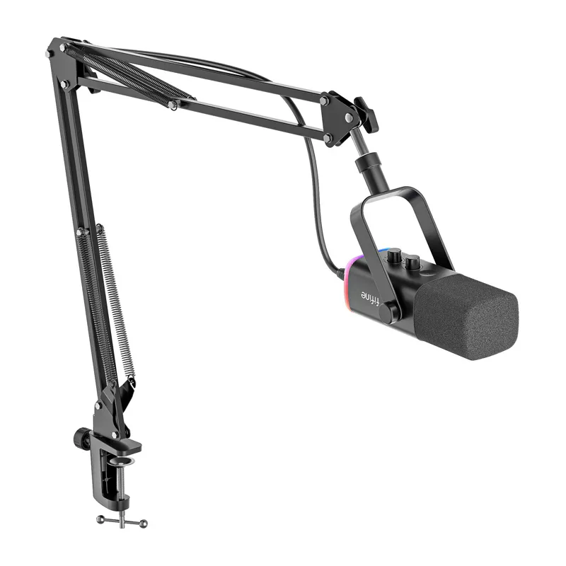 Fifine AM8T gaming microphone with boom arm (black) universal