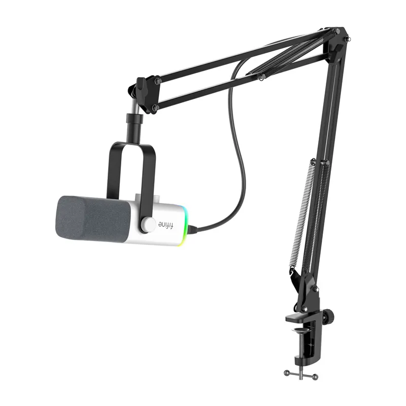 Fifine AM8TW gaming microphone with boom arm (white) universal