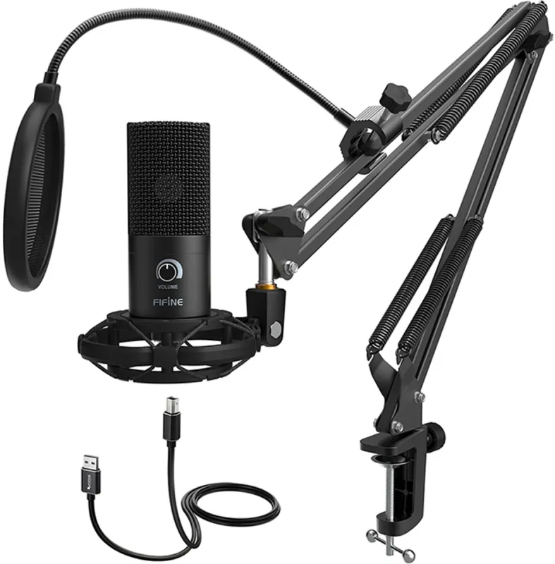 Fifine T669 studio microphone (black) universal