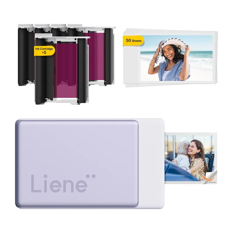 LIENE Pearl N200 Pro 2x3" Portable Photo Printer (Purple) universal