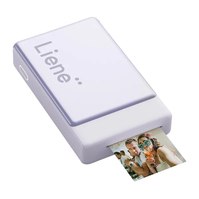 LIENE Pearl N200 Pro 2x3" Portable Photo Printer (Purple) universal