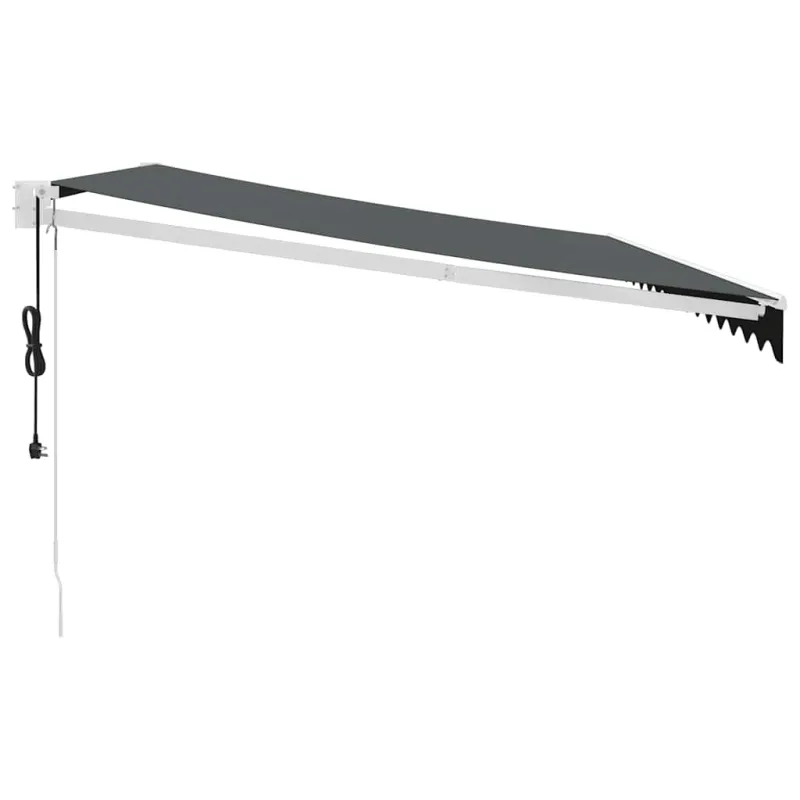 Automatinė ištraukiama markizė, antracito spalvos, 5x3m
