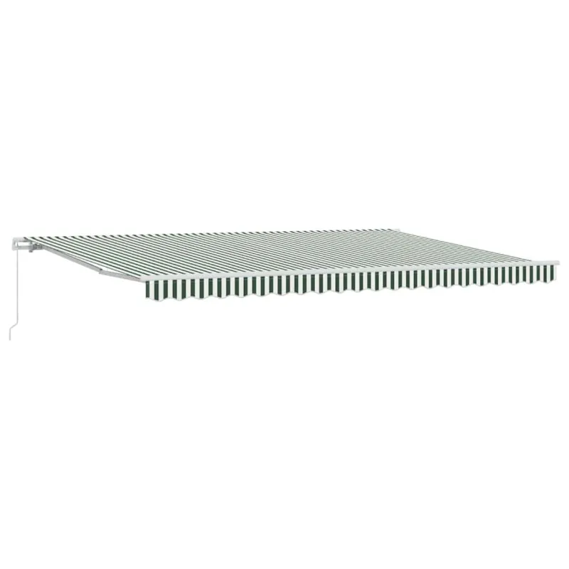 Ištraukiama markizė Žalia ir balta 500 × 300 cm