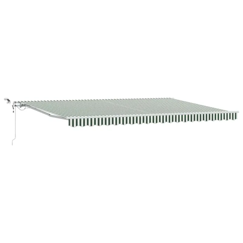 Ištraukiama markizė Žalia ir balta 500 × 300 cm