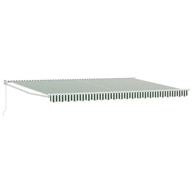 Ištraukiama markizė Žalia ir balta 500 × 300 cm