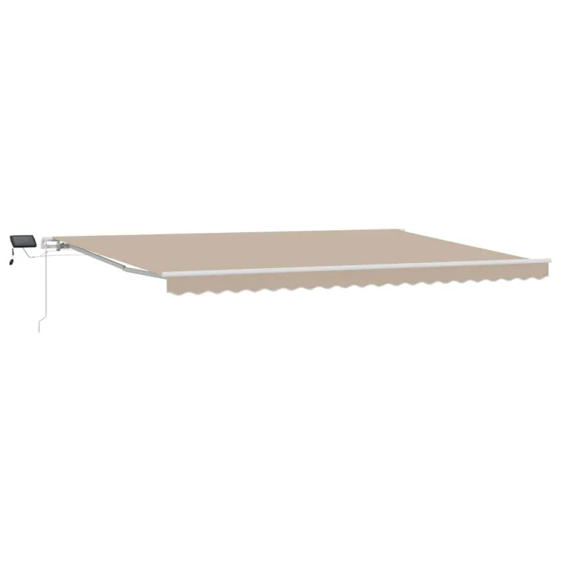 Ištraukiama markizė Smėlio 500 × 350 cm Audinys ir plienas