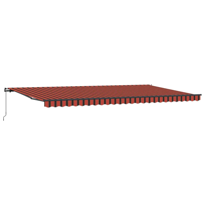 Ištraukiama markizė oranžinė ir ruda 600 × 300 cm