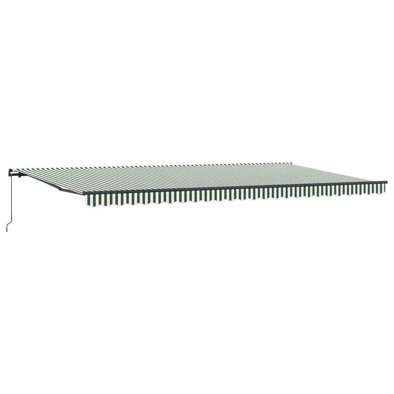 Ištraukiama markizė Žalia ir balta 600 × 300 cm