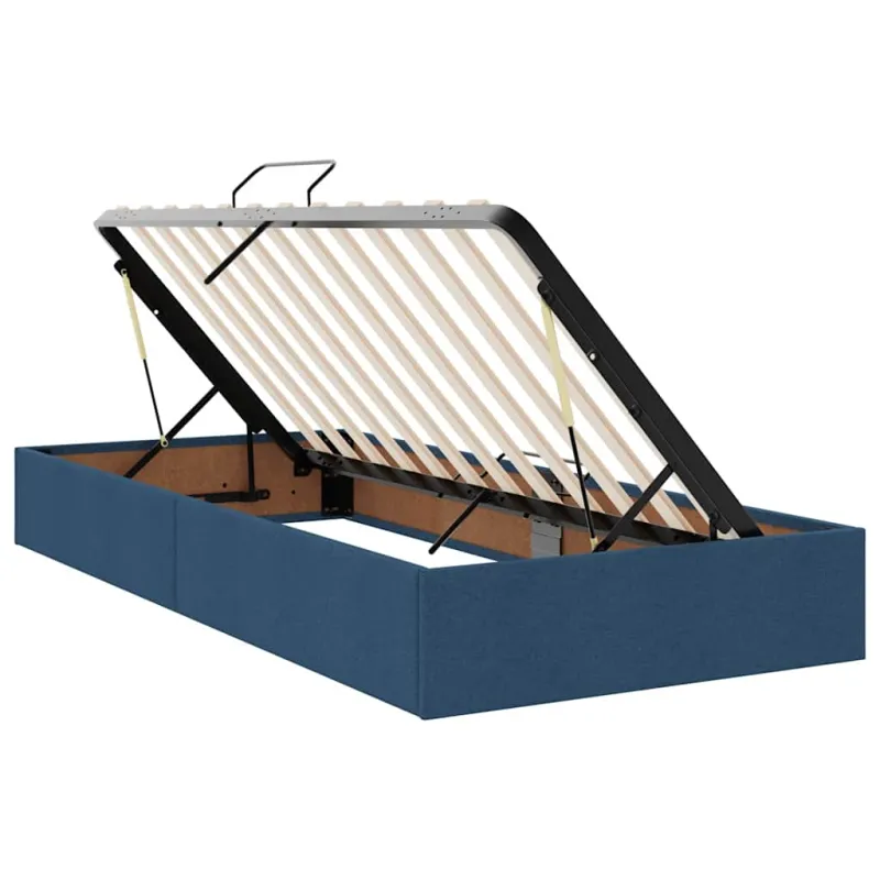 Lova su daiktų laikymo vieta ir čiužiniu Mėlyna 90 x 200 cm