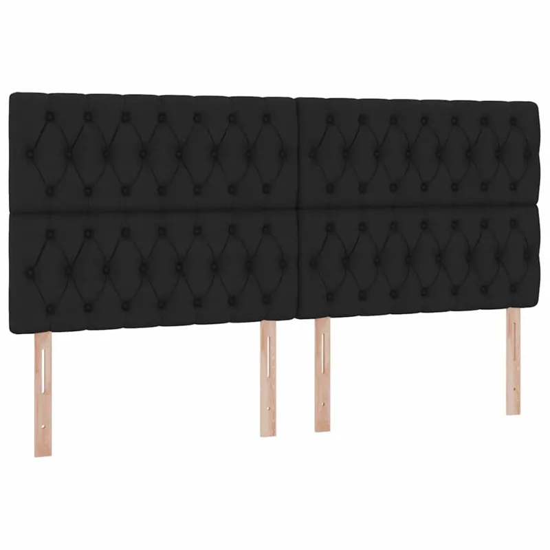 Lova su daiktų laikymo vieta ir čiužiniu Juoda 200 x 200 cm
