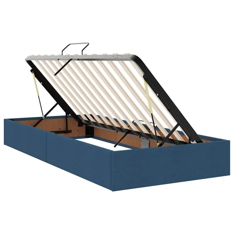 Lova su daiktų laikymo vieta ir čiužiniu Mėlyna 100 x 200 cm
