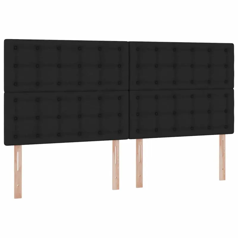 Lova su daiktų laikymo vieta ir čiužiniu Juoda 200 x 200 cm