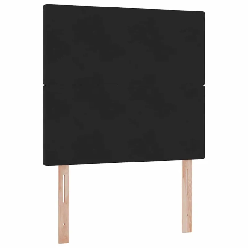 Lova su daiktų laikymo vieta ir čiužiniu Juoda 90 x 190 cm