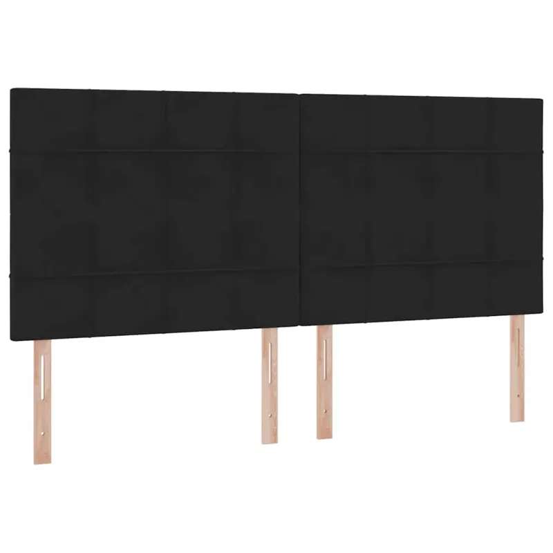 Lova su daiktų laikymo vieta ir čiužiniu Juoda 200 x 200 cm