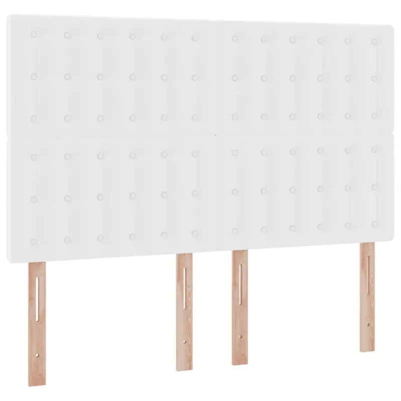 Lova su daiktų laikymo vieta ir LED Švari balta 140 x 190 cm