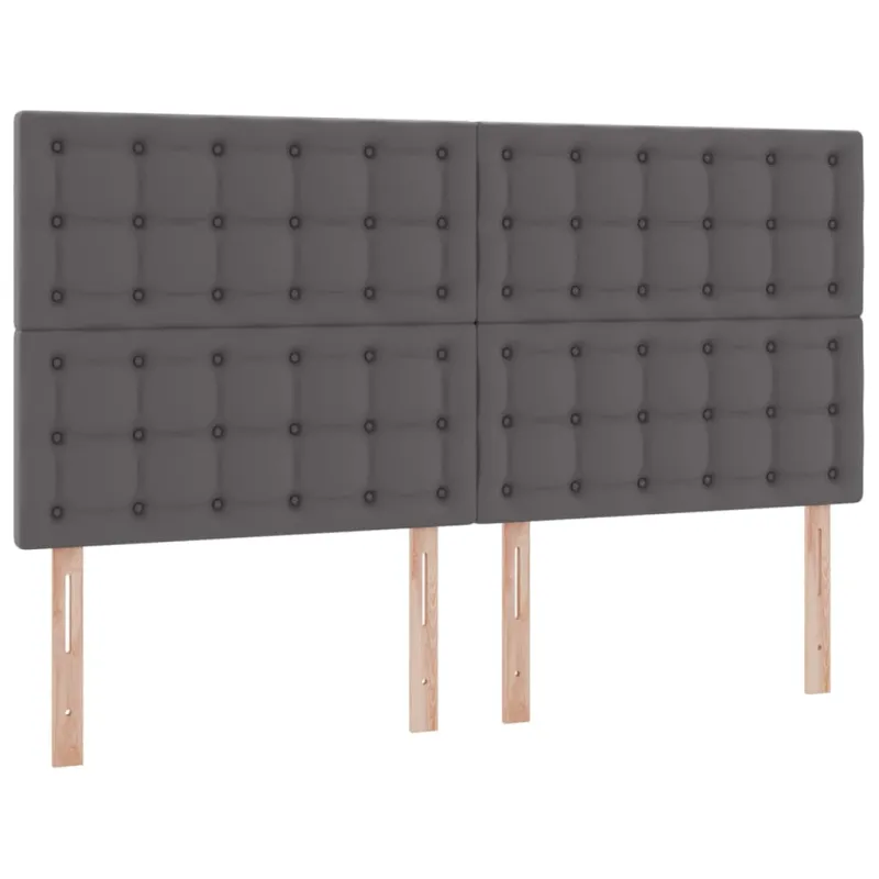 Lova su daiktų laikymo vieta ir LED su LED Pilka 160 x 200 cm
