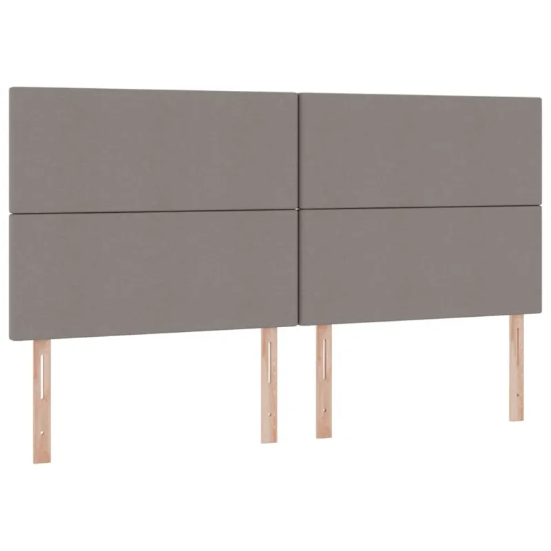 LED saugojimo lova su čiužiniu Taupe 200 x 200 cm Audinys