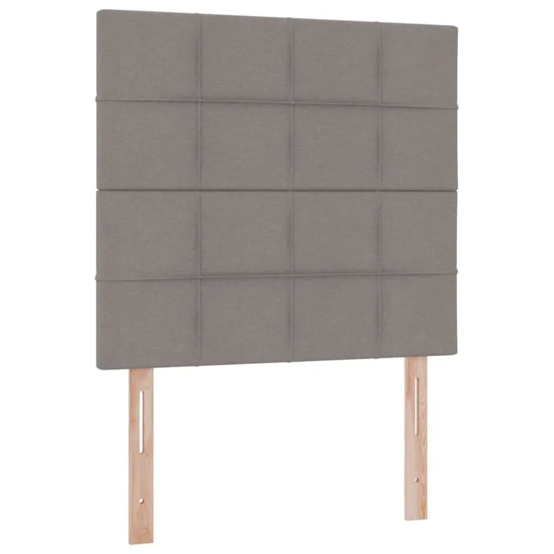 LED saugojimo lova su čiužiniu Taupe 100 x 200 cm Audinys