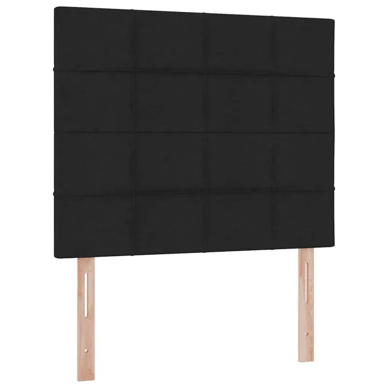 LED saugojimo lova su čiužiniu Juoda 120 x 200 cm Audinys