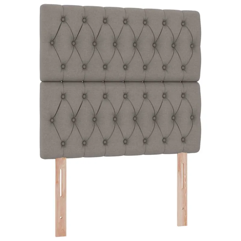 LED saugojimo lova su čiužiniu Taupe 100 x 200 cm Audinys