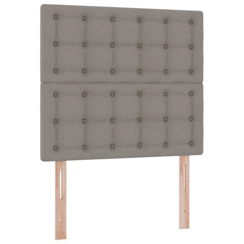 LED saugojimo lova su čiužiniu Taupe 90 x 200 cm Audinys