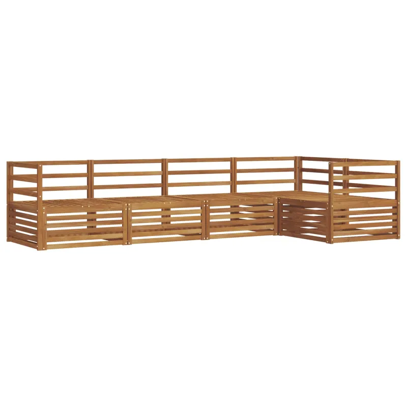 Lauko sofos komplektas 5 pcs Natūrali