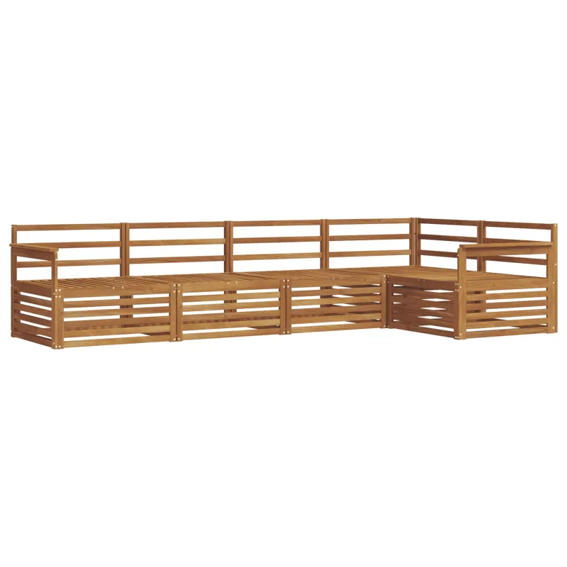 Lauko sofos komplektas 5 pcs Natūrali