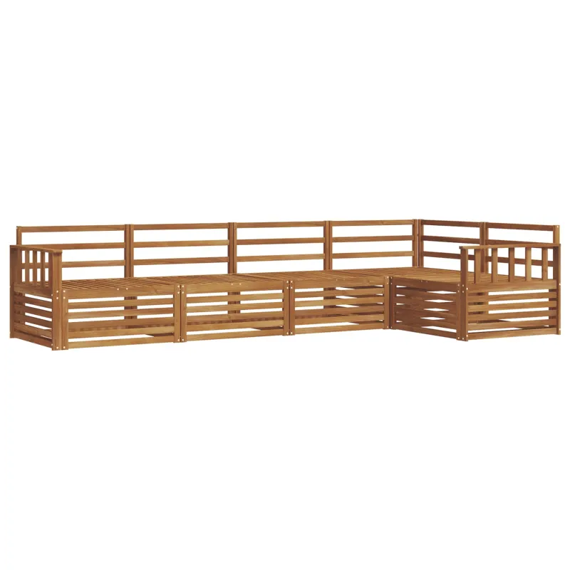 Lauko sofos komplektas 5 pcs Natūrali