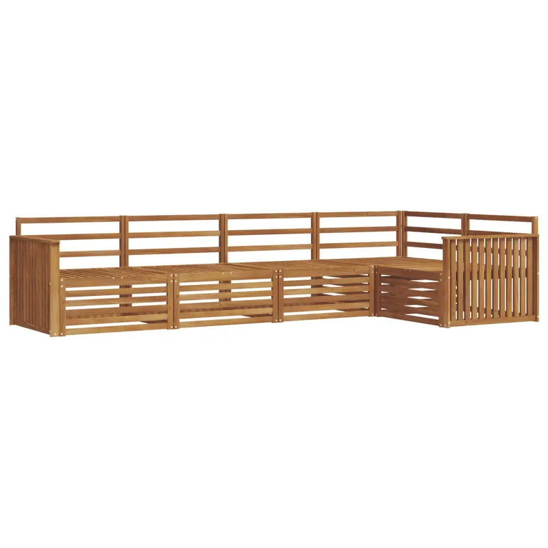 Lauko sofos komplektas 5 pcs Natūrali