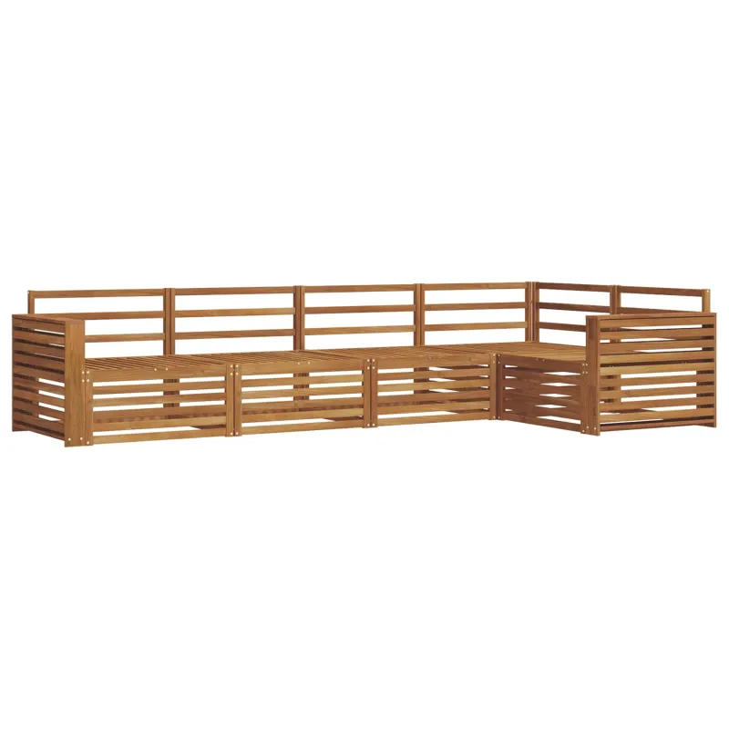 Lauko sofos komplektas 5 pcs Natūrali