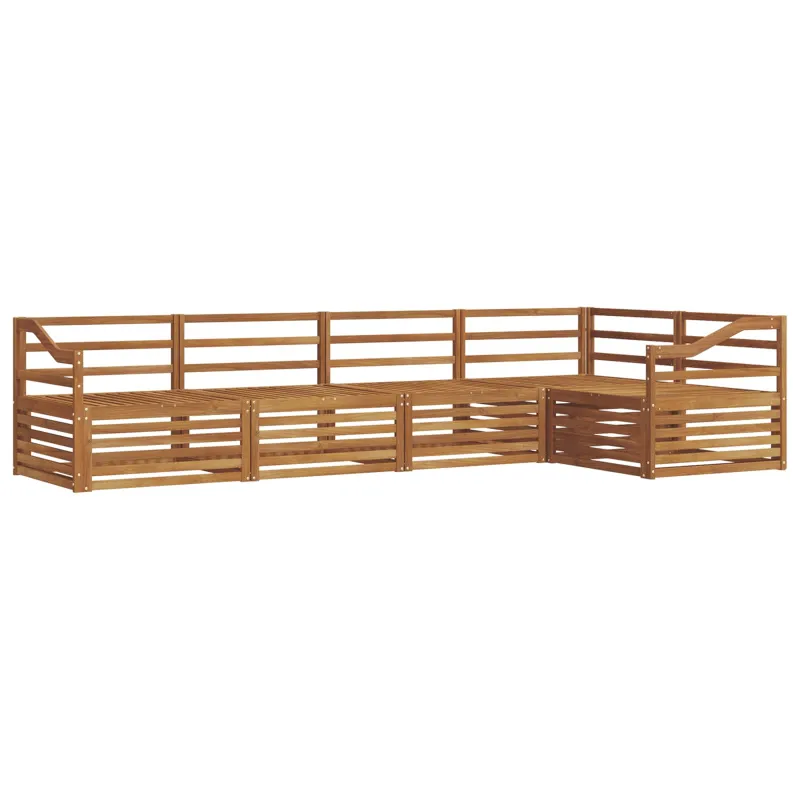 Lauko sofos komplektas 5 pcs Natūrali