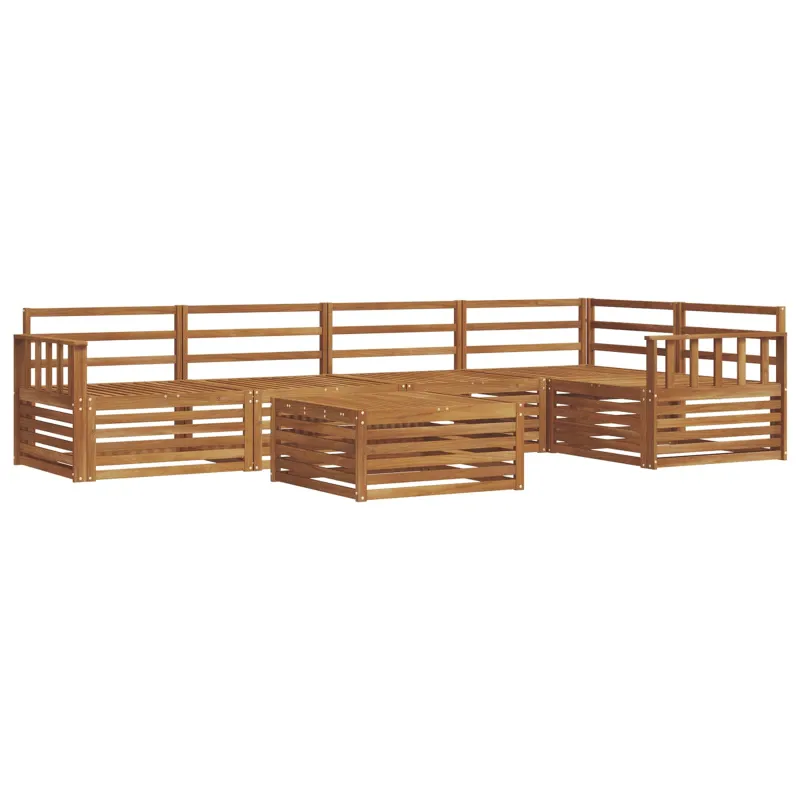 Lauko sofos komplektas 6 pcs Natūrali