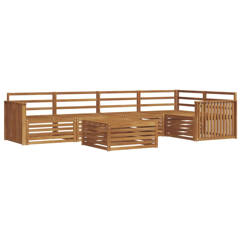 Lauko sofos komplektas 6 pcs Natūrali