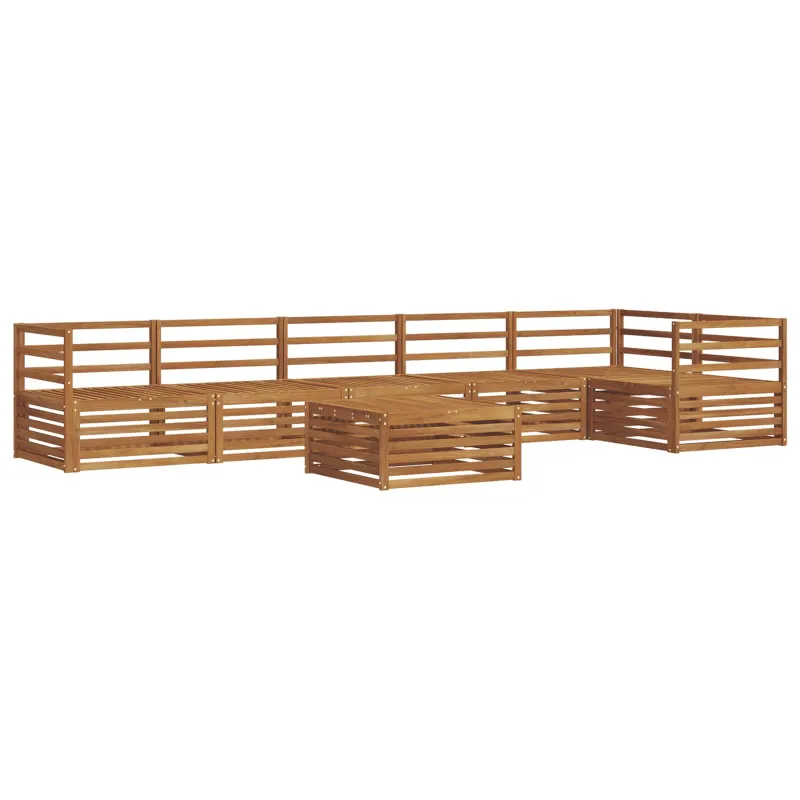 Lauko sofos komplektas 7 pcs Natūrali