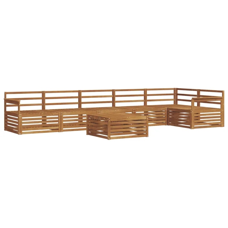 Lauko sofos komplektas 7 pcs Natūrali