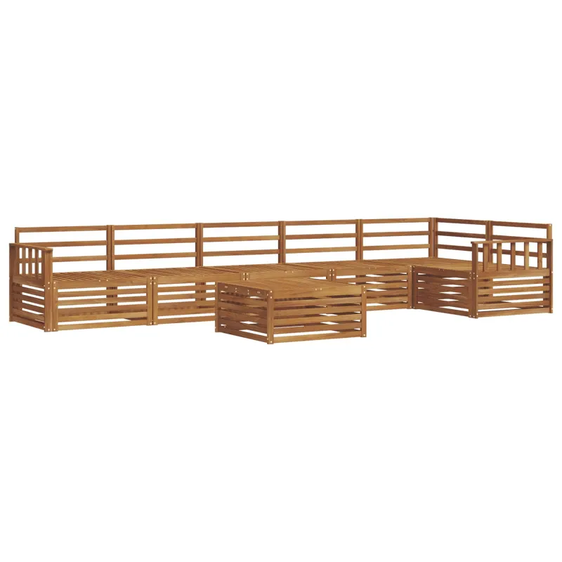 Lauko sofos komplektas 7 pcs Natūrali