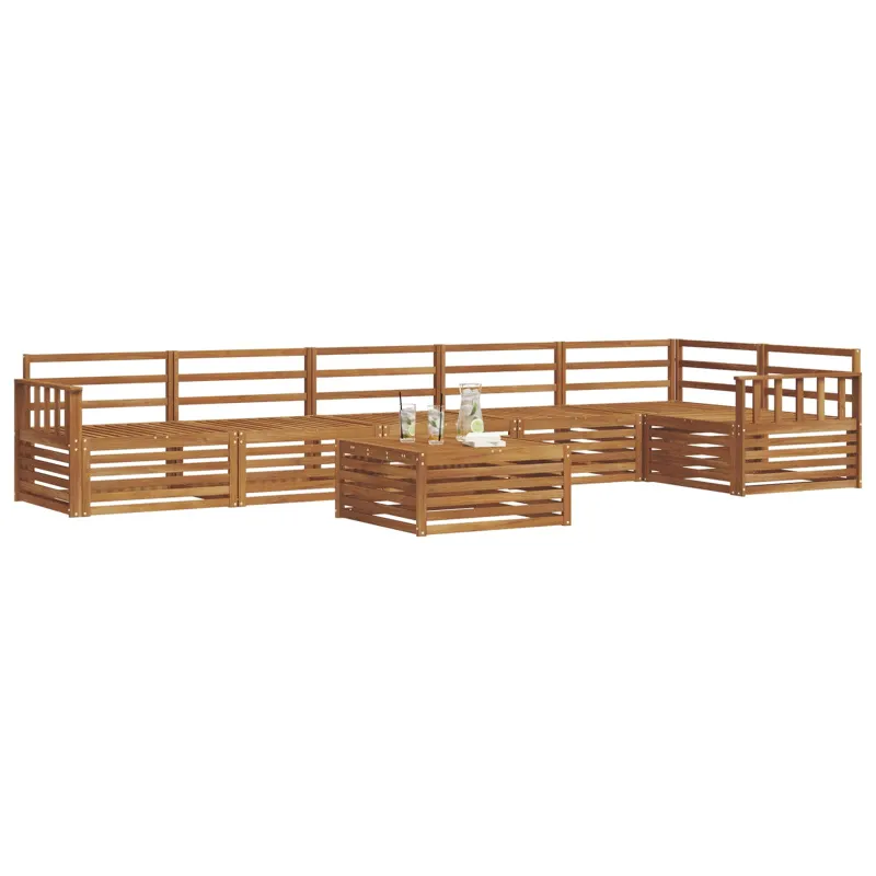 Lauko sofos komplektas 7 pcs Natūrali